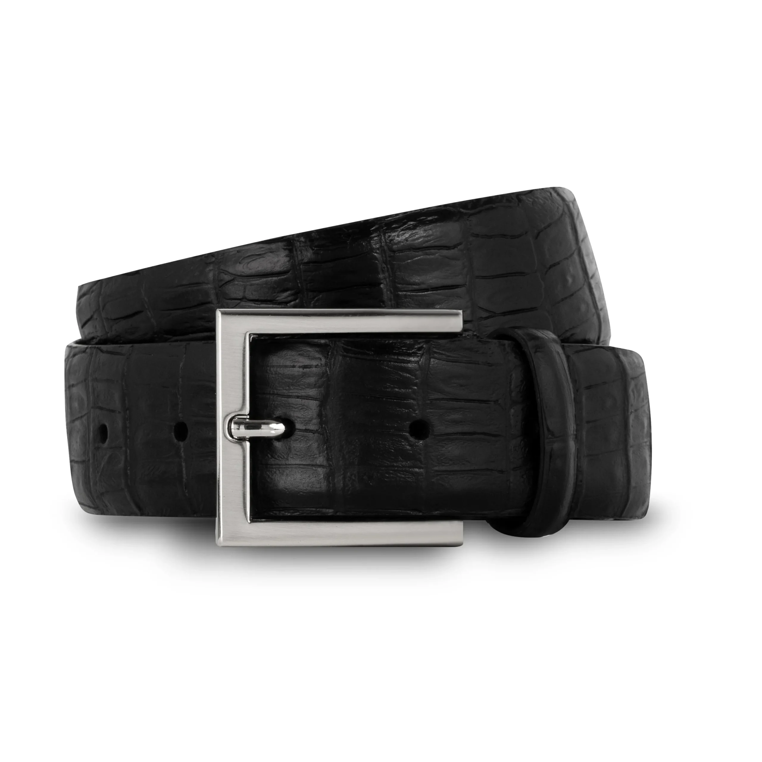 Ceinture cuir façon crocodile*LodinG Fashion
